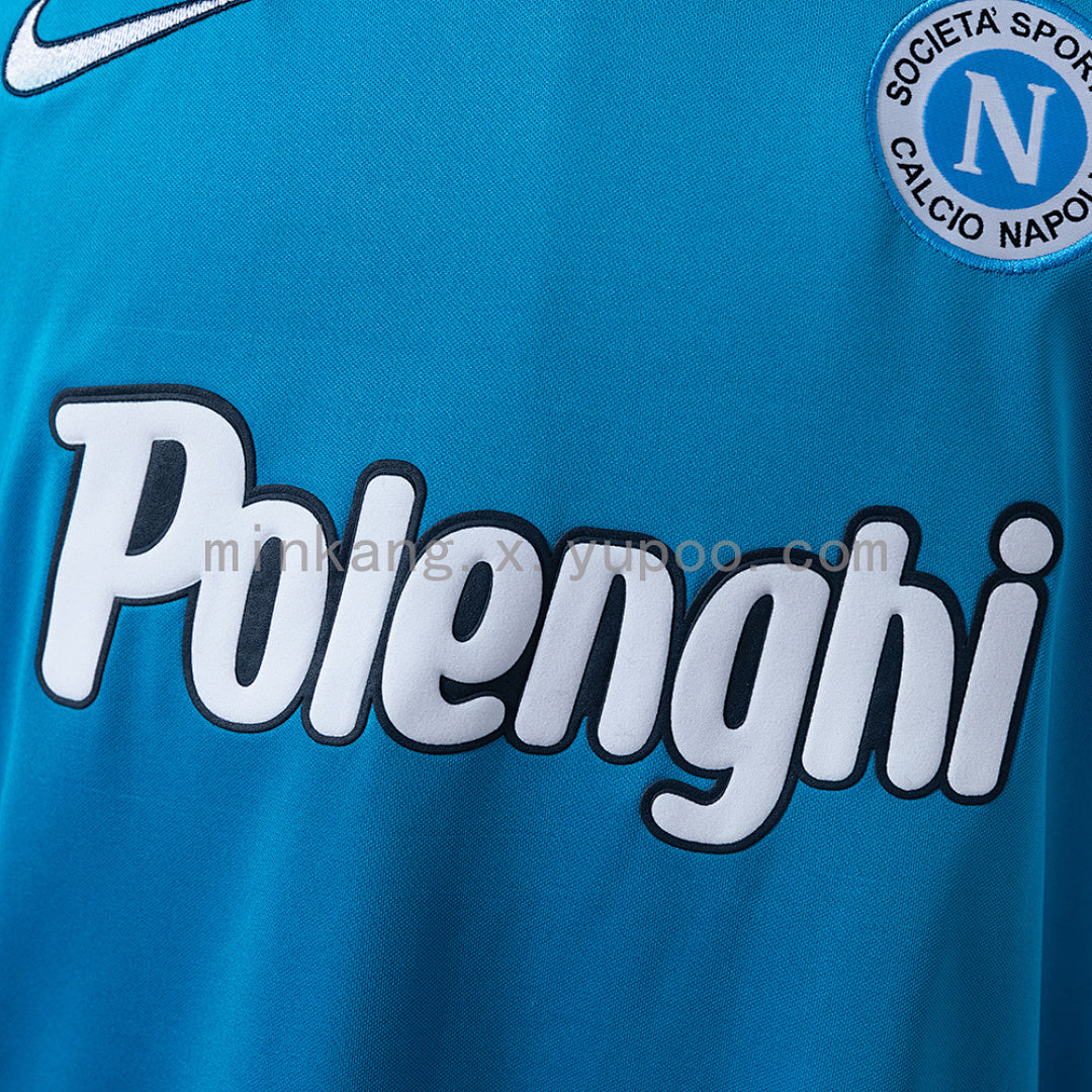 98-99 נאפולי רטרו חולצת בית ארוכה